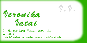 veronika vatai business card